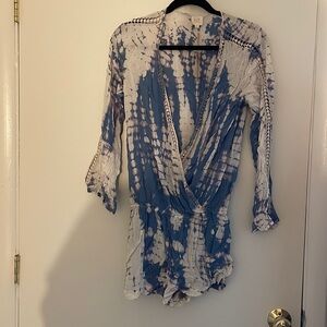 Tie dye romper new with tags